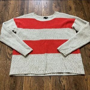 a.n.a. Color Block Striped Sweater Sz XL